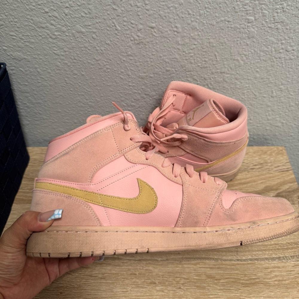 Nike Pink and Gold Sneakers